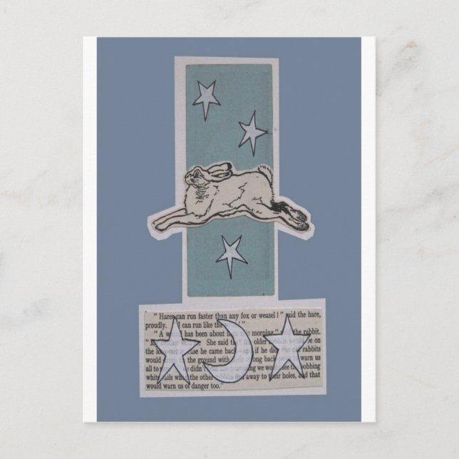Postal liebre lunar (Anverso)