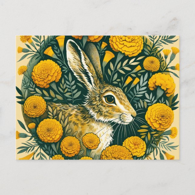 Postal Liebre Marigold (Anverso)