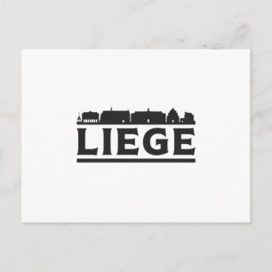 Postal Liege Belgium City Skyline Cityscape Trip Gift