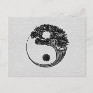 Postal Lienzo de árbol yang