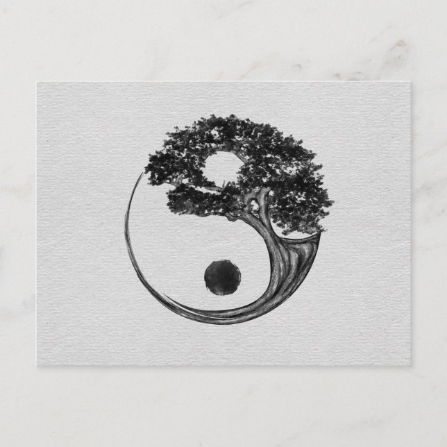 Postal Lienzo de árbol yang (Anverso)