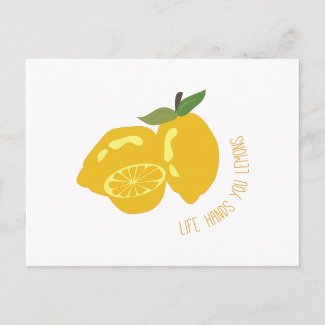 Postal Life Hands Lemons (Anverso)