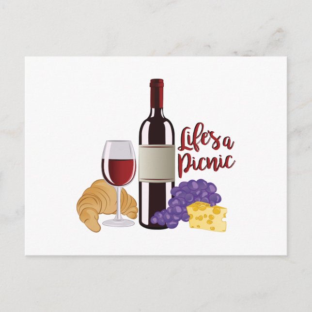 Postal Lifes una comida campestre (Anverso)