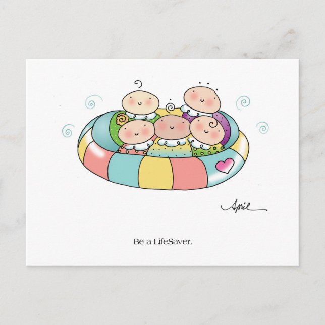 Postal LifeSaver de April McCallum (Anverso)