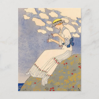 Postal Ligeramente por George Barbier
