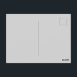 Postal Light Gray Post Card Personalized Greeting Design<br><div class="desc">Share your messages in style with this light gray post card, perfect for personalized greetings. Featuring a subtle, neutral tone, it provides a sleek backdrop for names, messages, or custom designs. Ideal for birthdays, holidays, thank-you notes, invitations, or special announcements, this postcard combines elegance with functionality. Crafted on quality cardstock...</div>