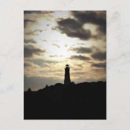 Postal Lighthouse Silhouette