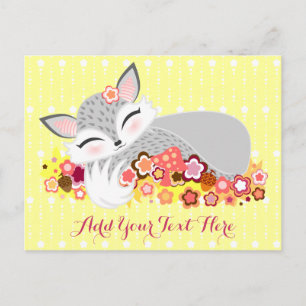 Postal Lil Foxie Cub - Pérdida de Personalizado Fox para