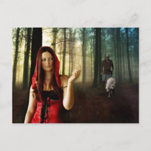Postal Lil Red Riding Hood - Postcard