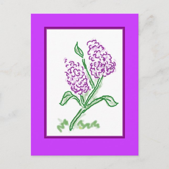 Postal Lilacs (Anverso)