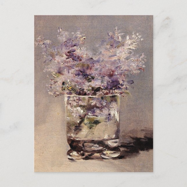 Postal Lilacs de Manet en un vaso (Anverso)