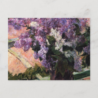 Postal Lilacs en una ventana, Mary Cassatt