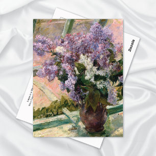 Postal Lilacs en Window Mary Cassatt