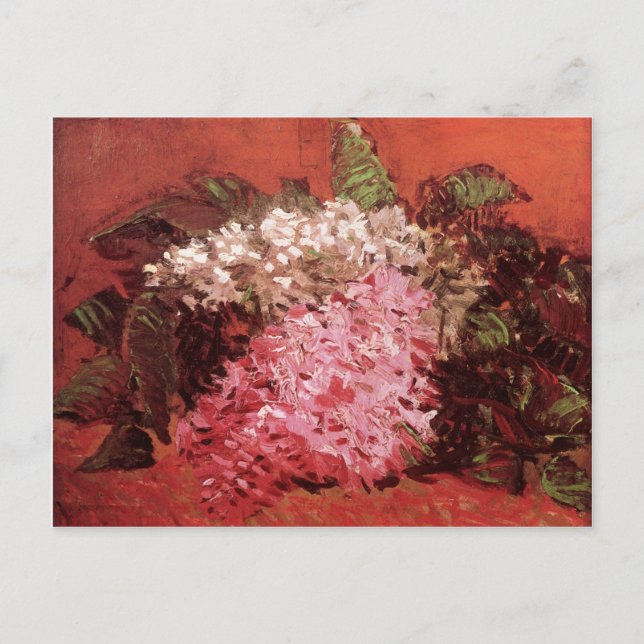 Postal Lilacs (F286b) Van Gogh Bella Artes (Anverso)