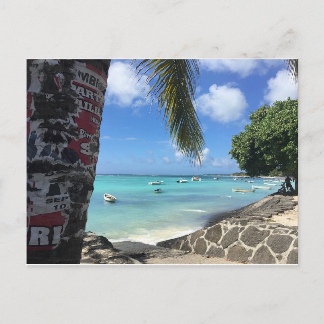 Postal L'île Maurice - Trou aux Bîches (Anverso)