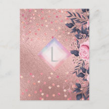 Lilibet Monograma Floral en Rosado apto para una P