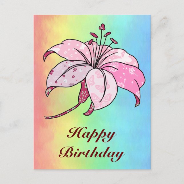 Postal Lilie  (Anverso)