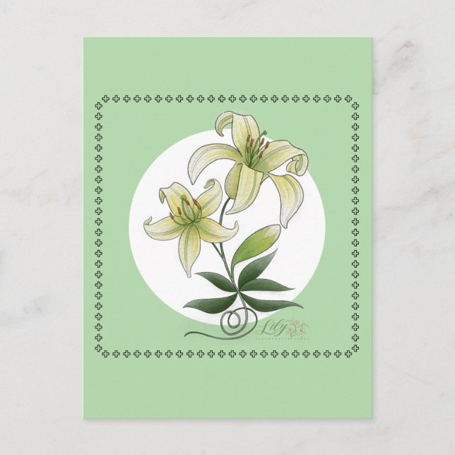 Postal Lilies (Anverso)