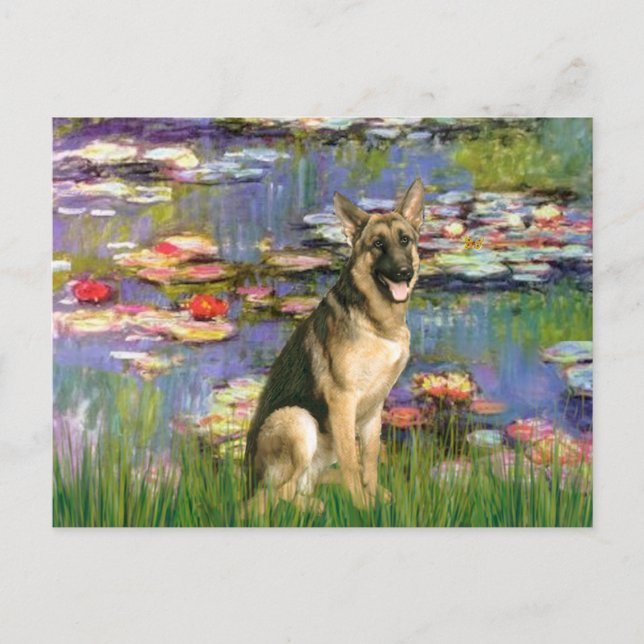 Postal Lilies 2 - Pastor alemán 2 (Anverso)