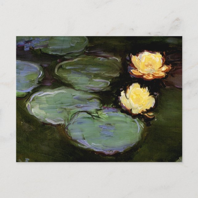 Postal Lilies de agua: 1897-98 por Monet (Anverso)