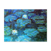Lilies de agua (azul) de Claude Monet