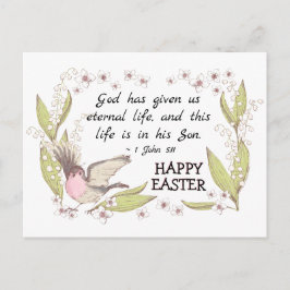 Postal Lilies of the Valley Inspirador Bible Easter