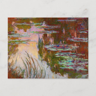 Postal Lilis de agua, Bella Artes de Sun Monet