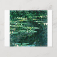 LILLAS DE AGUA EN EL ESTANQUE VERDE de Claude Mone
