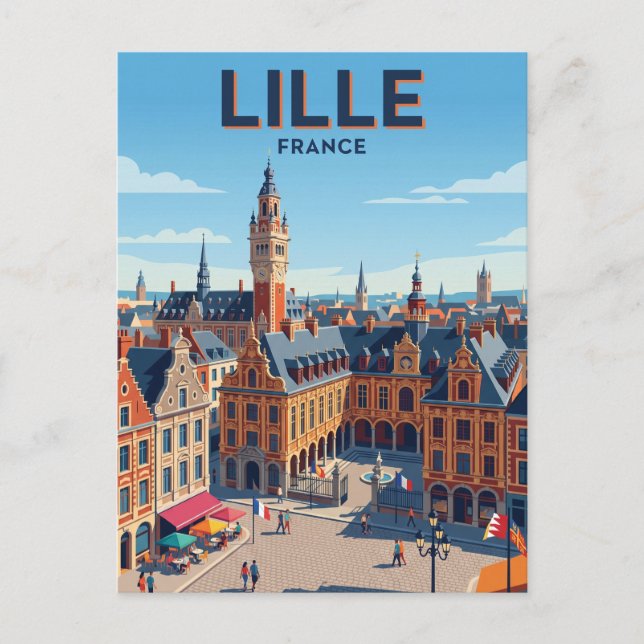 Postal Lille Francia (Anverso)