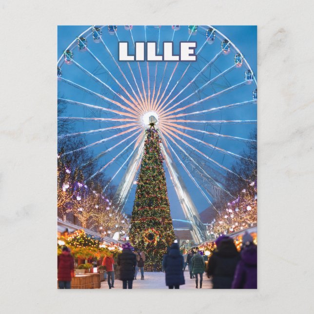 Postal Lille’s Festive Glow: A Magical Christmas Market  (Anverso)