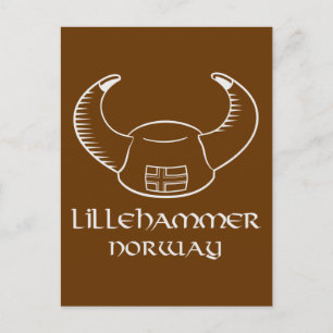 Postal Lillehammer Noruega Viking Gorra