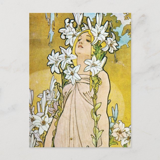 Postal Lily de primavera (Anverso)