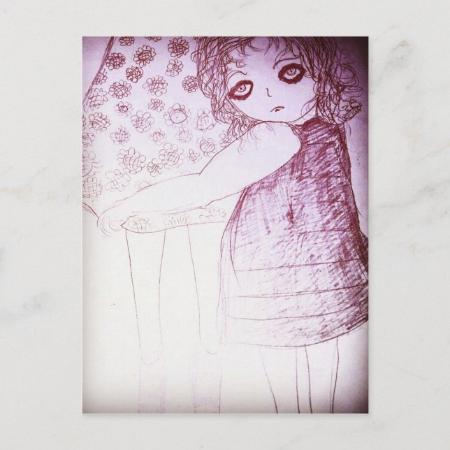 Postal Lily era una niña pequeña (Anverso)