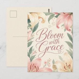 Postal Lily : Florecer con Gracia