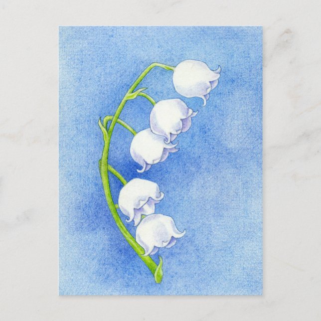 Postal Lily of the Valley Postcard (Anverso)