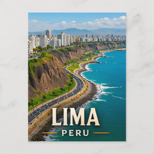 Postal Lima Costa del Pacífico y Patrimonio Peruano