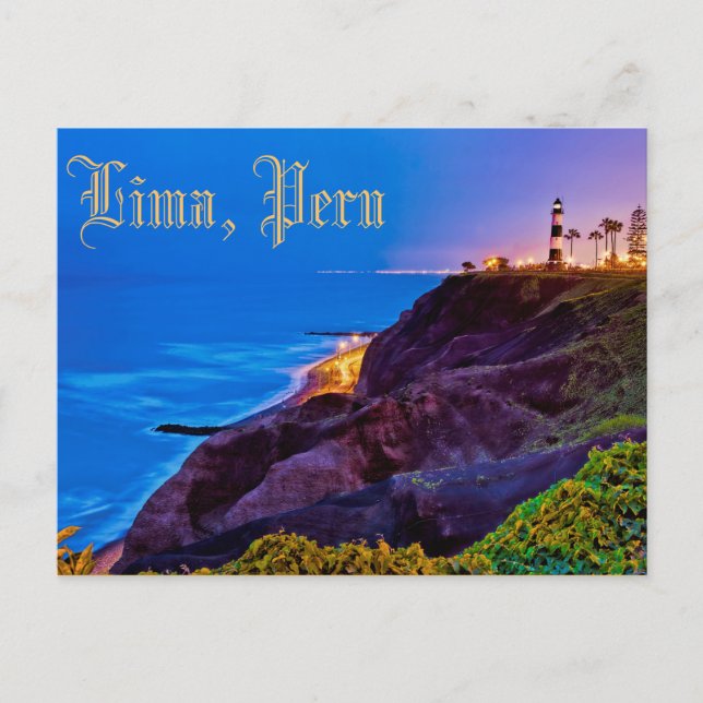 Postal Lima, Perú, Distrito de Miraflores, S.A. (Anverso)