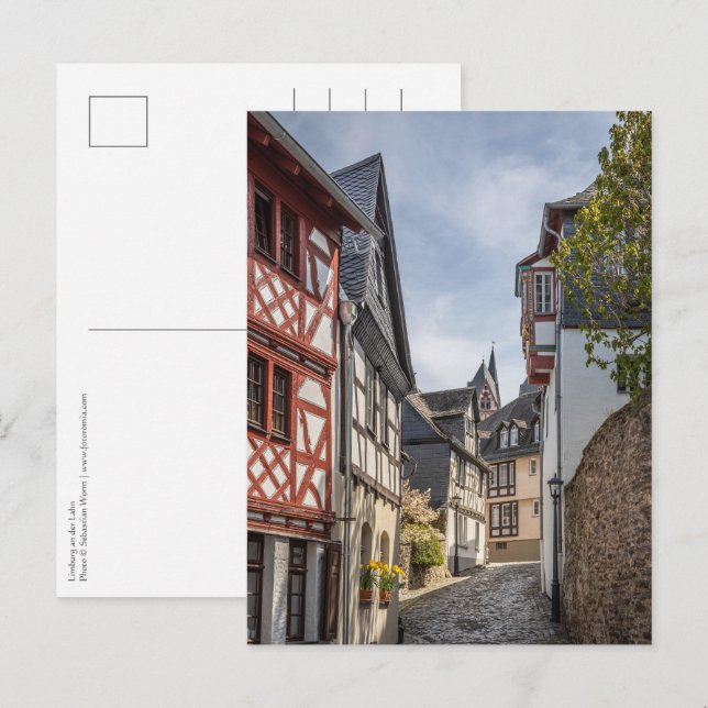 Postal Limburg Lahn Alemania (Anverso / Reverso)