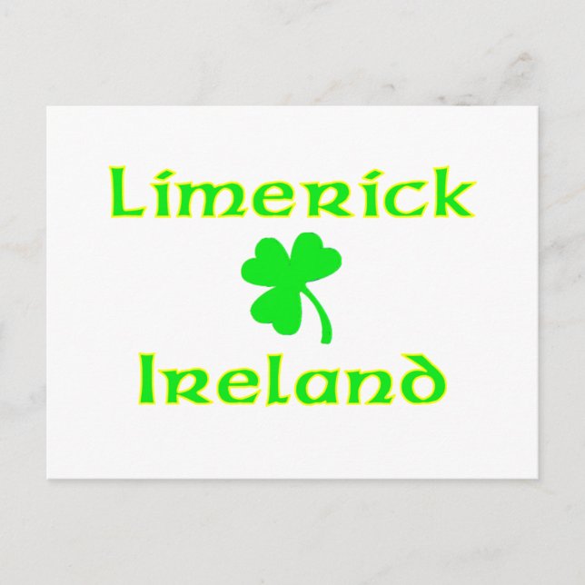 Postal Limerick, Irlanda (Anverso)