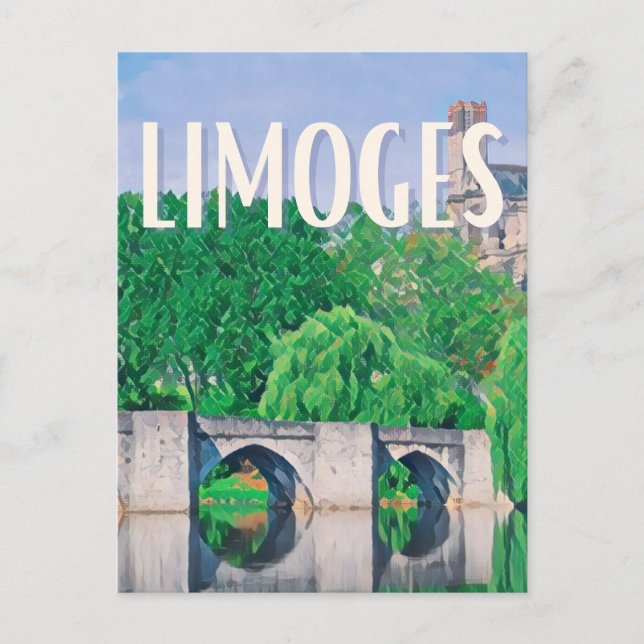 Postal Limoges Photo Vintage  (Anverso)