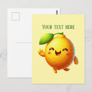 Postal Limon fresco lindo personalizable