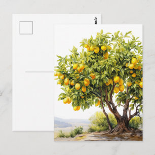 Postal Limon fresco lindo personalizable