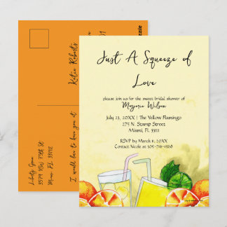 Postal Limonada Squeeze of Love Limón Cítrico Fiesta de B