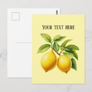 Postal Limoncito fresco personalizable