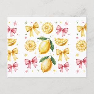Postal Limoncitos Elegantes y Cintas Vibraciones de Veran