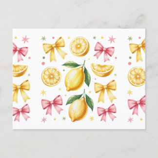 Postal Limoncitos Elegantes y Cintas Vibraciones de Veran