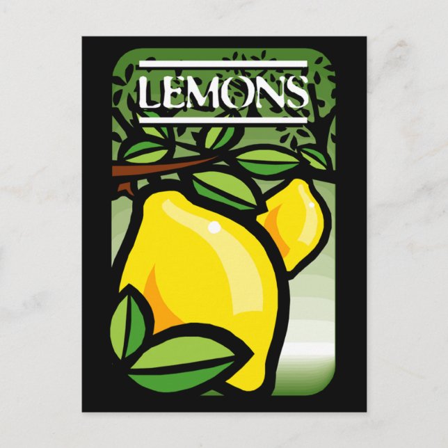 Postal Limones (Anverso)