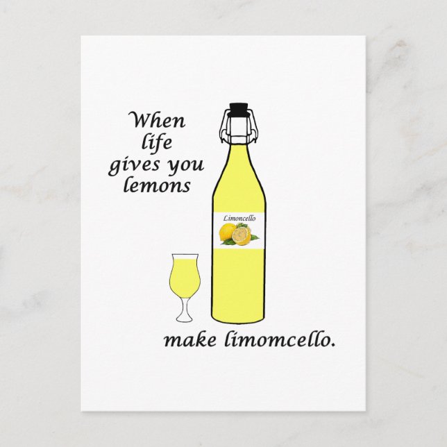 Postal Limones a Limoncello (Anverso)