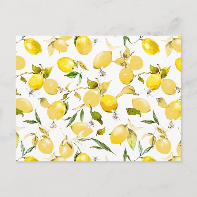 Postal Limones acuarela 13 (Anverso)