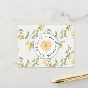 Postal Limones Amarillos Frutas Limonada